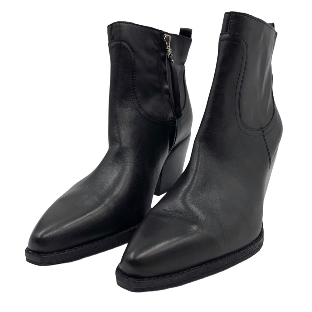 Sam Edelman Wendall Leather Bootie, Black, Sz 8.5
